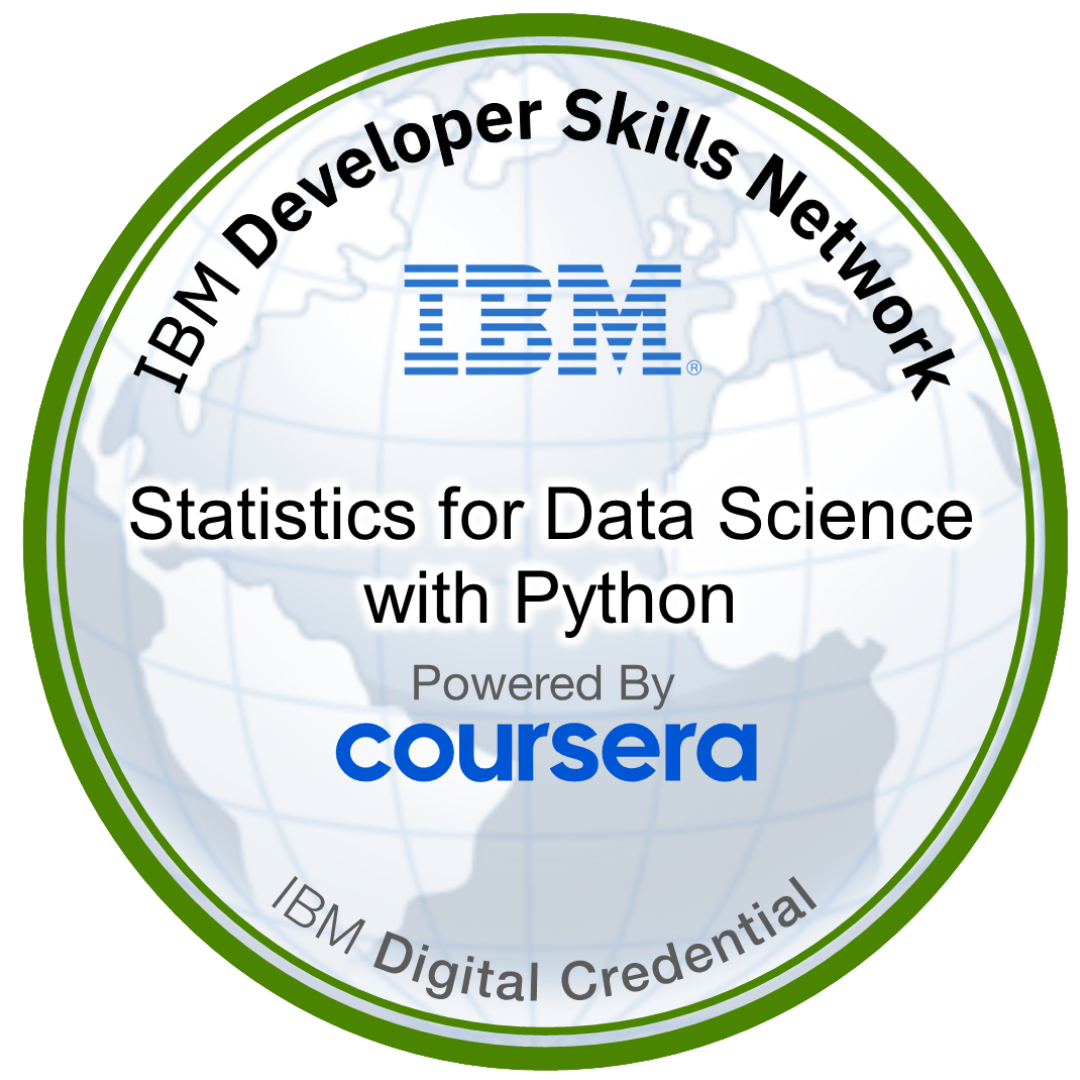 Statistics for Data Science with Python